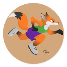 Courir Toon Fox Sticker