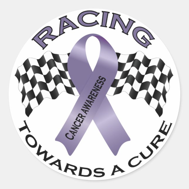 Rond Course vers un remède - Tous les cancers - Sticker (Devant)