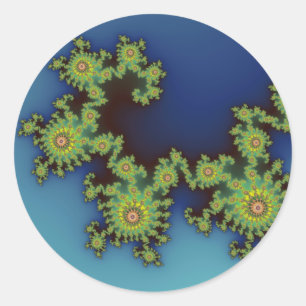 Rond Créature marine - Sticker fractal