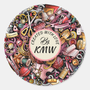 Rond Créé Avec Un Sticker D'Amour