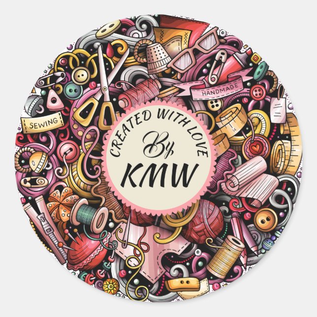 Rond Créé Avec Un Sticker D'Amour (Devant)