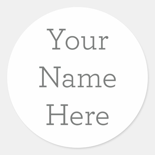 Rond Créez votre propre Sticker de nom (Devant)
