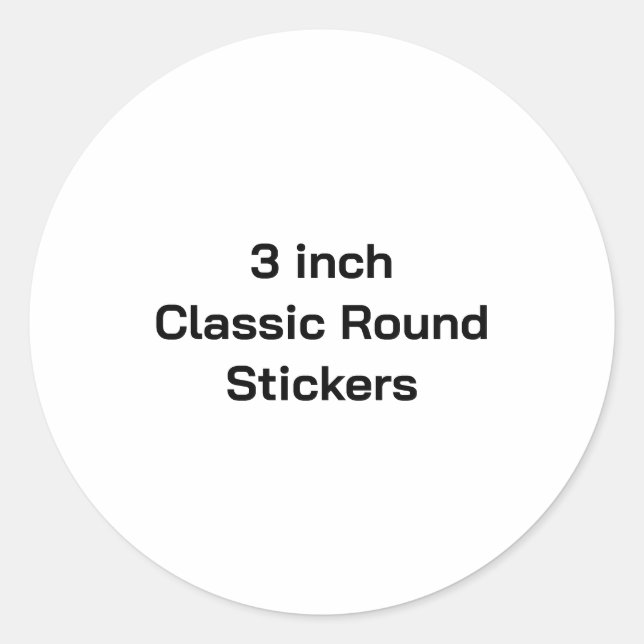 Rond Créez votre propre sticker mat de 3 pouces  (Devant)