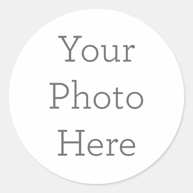 Rond Créez votre propre Sticker photo (Devant)