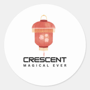 ROND CRESCENT MAGICAL JAMAIS STIKER STICKER NOUVEAU FES