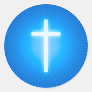 Rond Croix - Christian Blue Sticker