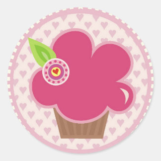 ROND CUPPYCAKE CUTIE STICKER