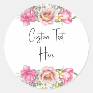 Rond Custom Text Sticker