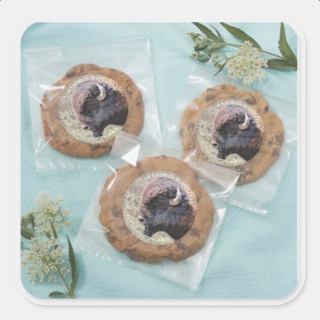 Rond Customizable Text Buffalo Chip Cookie Sticker (Créateur téléchargé)