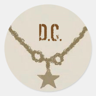 ROND D.C. STICKER
