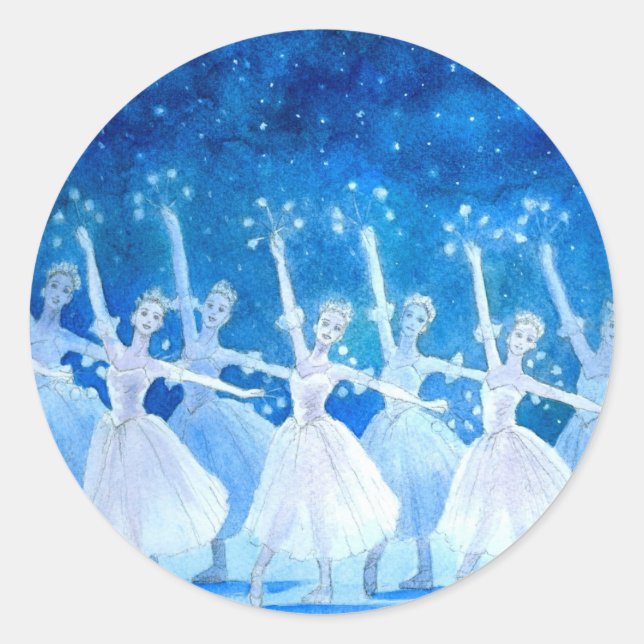 Rond Danse du Sticker Snowflakes (Devant)