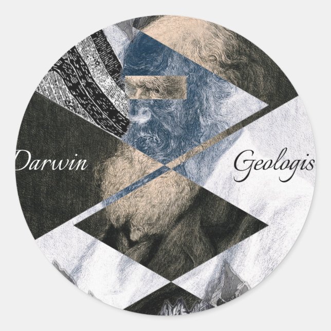 Rond Darwin Était Un Sticker Géologue (Devant)