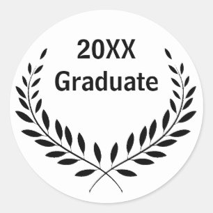 Rond Date de fin d'études du cercle - Sticker du cercle