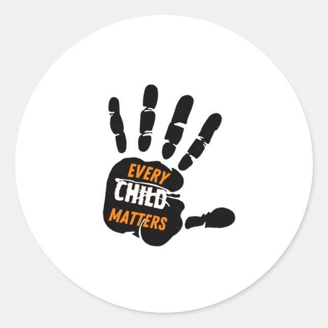 Rond De Chaque Enfant S _ Sticker Jour Orange (Devant)