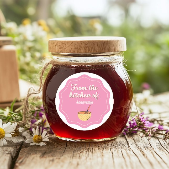 Rond De La Cuisine De / Sticker Rose (Créateur téléchargé)