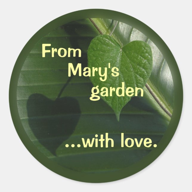 Rond De Mon Sticker Jardin à Personnaliser (Devant)
