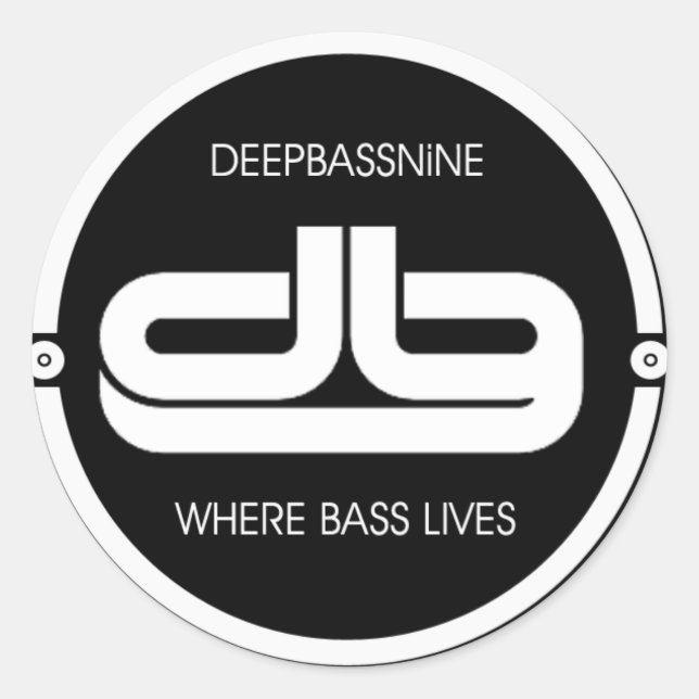 Rond Deepbassnine, Où Bass vit Sticker (Devant)