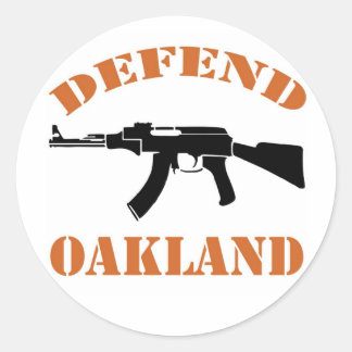 Rond Défendre Oakland Sticker