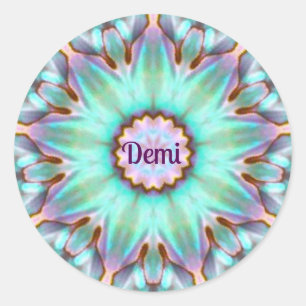 Rond DEMI ~ Sticker Paua Shell personnalisé ~