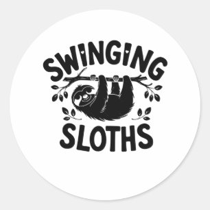 Rond Des Fentes À Balancer S'Accrochent Là Sticker