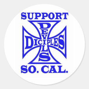 Rond Devils Diciples MC - Sticker de support