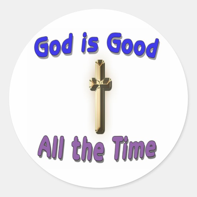 Rond Dieu est un bon Sticker (Devant)
