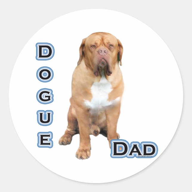 Rond Dogue Papa 4 - Sticker (Devant)