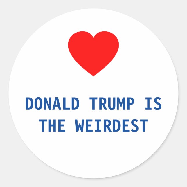 ROND DONALD TRUMP EST LE PLUS RICHE - STICKER (Devant)
