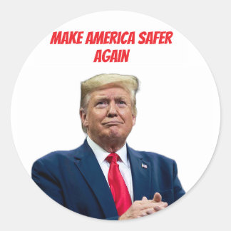 Rond Donald Trump Rendre l'Amérique plus sûre Sticker 2