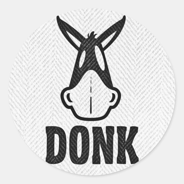 Rond DONK - Black on White - Sticker Set (Devant)
