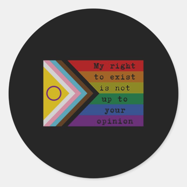 Rond Droit D'Exister Sticker (Devant)