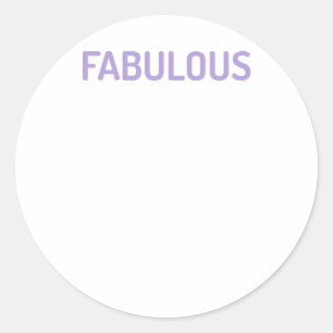Rond Drôle Citation d'amour personnel Fabuleux Sticker