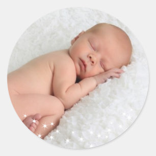 Rond Éclairage des lumières scintillantes Sticker photo