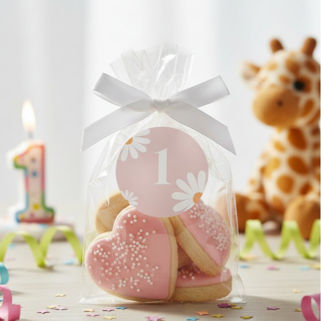 Rond Editable Daisy Birthday sticker (Créateur téléchargé)