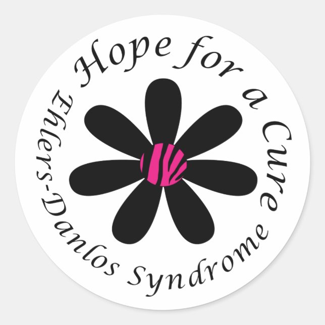 Rond EDS Hope for a Cure Round Sticker (Devant)
