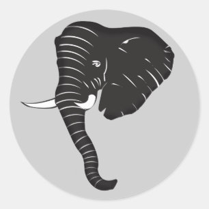Rond Eléphantightest - Sticker
