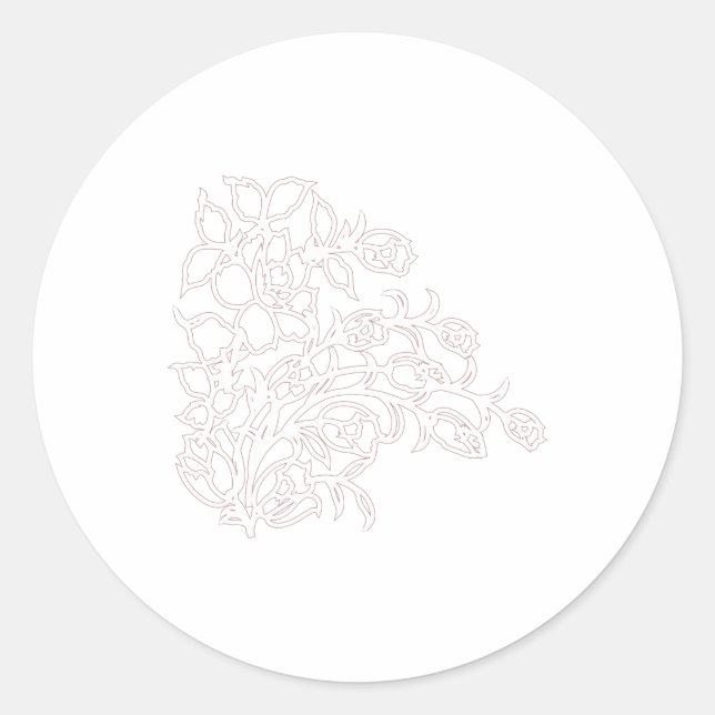Rond Élever votre jeu de design avec Sticker ClassicRou (Devant)
