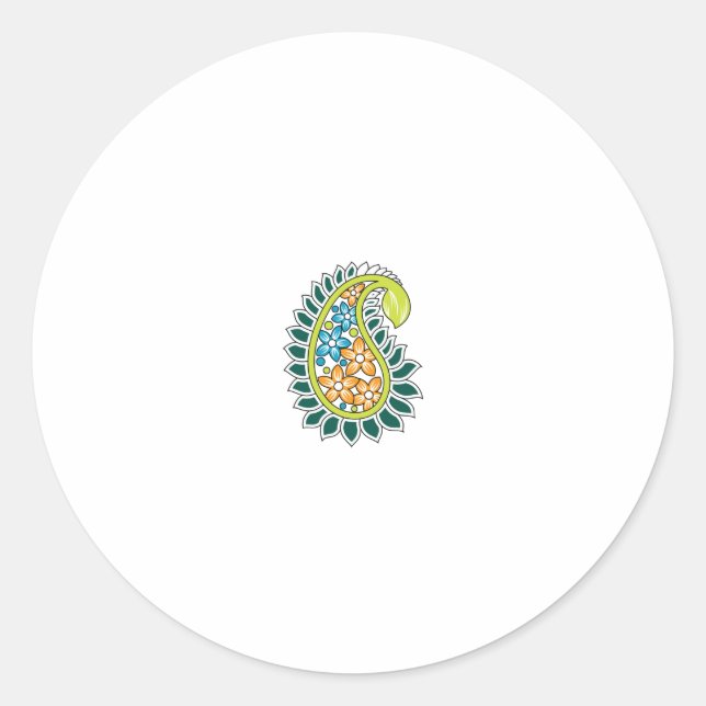 Rond Élever votre jeu de design avec Sticker ClassicRou (Devant)