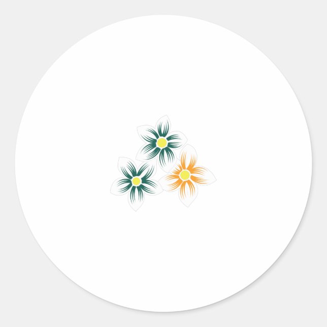 Rond Élever votre jeu de design avec Sticker ClassicRou (Devant)