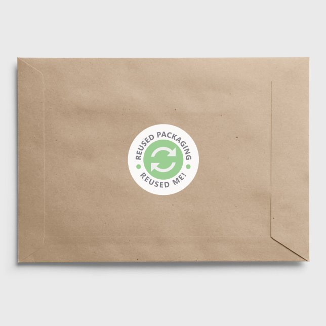 Rond Emballage réutilisé - Sticker de moi réutilisé (Reused packaging - Reused me Sticker)