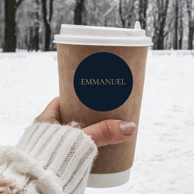 Rond EMMANUEL Navy  Christmas Sticker #3   (Créateur téléchargé)