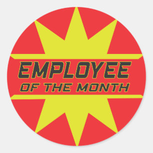Rond Employé du mois Sticker