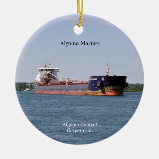 Rond En Céramique Algoma Mariner ornement (Devant)
