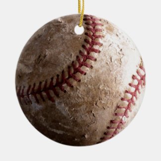 Rond En Céramique Baseball Vintage Style Retro Ornement