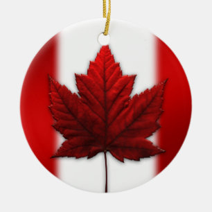 Rond En Céramique Cadeaux Personnalisés du Canada Ornement Souvenir