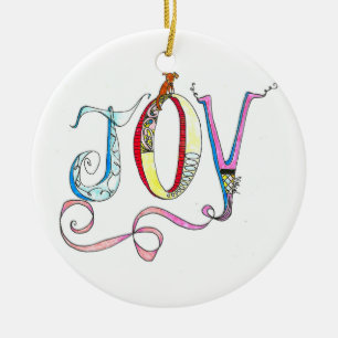 Rond En Céramique Joy Ornement