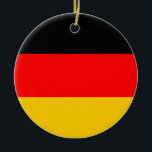 Rond En Céramique Ornement allemand de drapeau<br><div class="desc">Ornement avec le drapeau national ou le Bundesflagge allemand.</div>