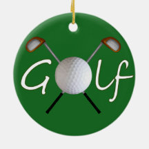 Ornement d'arbre de Noël de golf