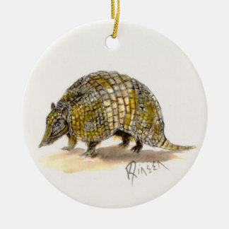 Rond En Céramique Ornement d'armadillo