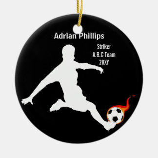 Rond En Céramique Ornement de ballon de football